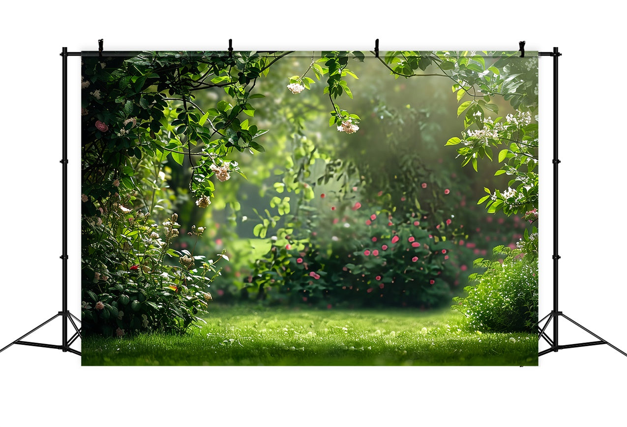 Pet Photo Backdrops Romantic Garden Path Flower Backdrop LXX1-269