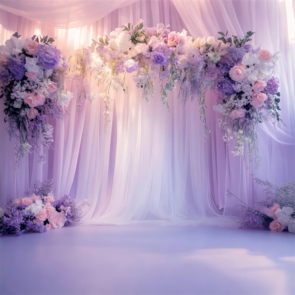 Pet Backdrop Dreamy Lavender Floral Elegance Backdrop LXX1-276