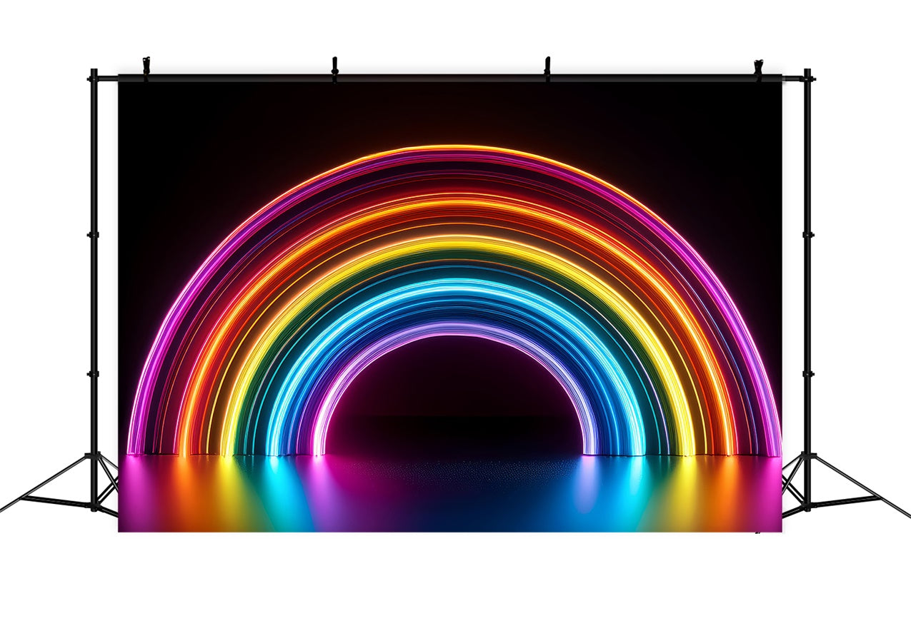 Pet Photo Backdrops Neon Archway Art Backdrop LXX1-289