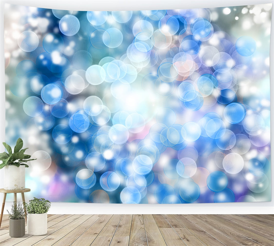 Pet Photography Backdrop Blue Light Bokeh Backdrop LXX1-290