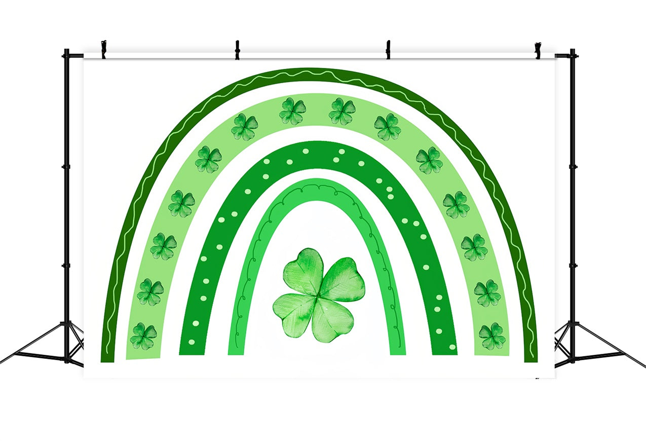 Pet Photography Backdrop St. Patrick's Clover Rainbow Festive Backdrop LXX1-300