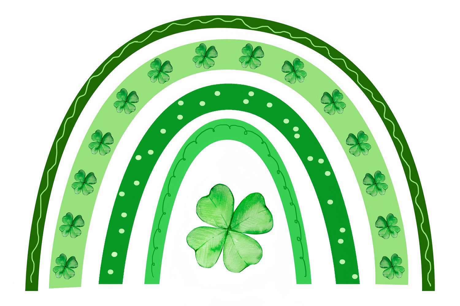 Pet Photography Backdrop St. Patrick's Clover Rainbow Festive Backdrop LXX1-300