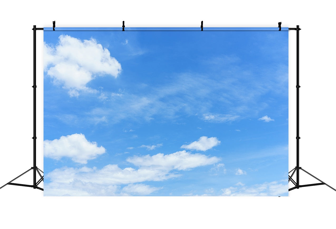 Photography Sky Backdrop Blue Sky Floating Clouds Backdrop LXX1-319