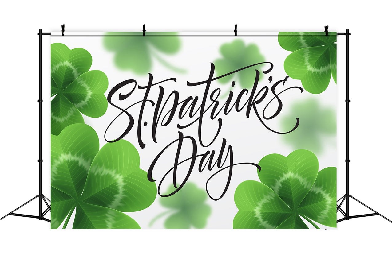 St Patricks Day Backdrop Lucky Clover Celebration Backdrop LXX1-32