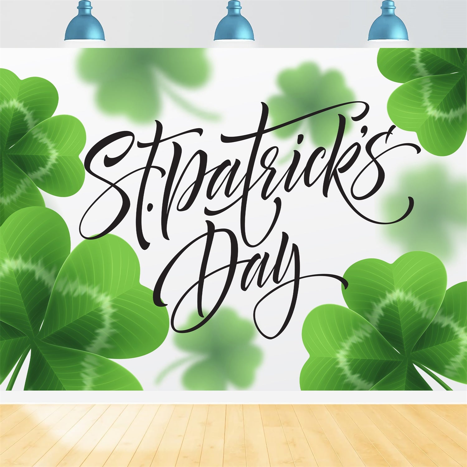 St Patricks Day Backdrop Lucky Clover Celebration Backdrop LXX1-32