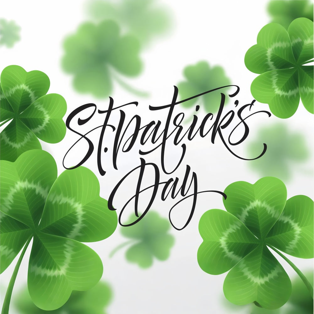 St Patricks Day Backdrop Lucky Clover Celebration Backdrop LXX1-32