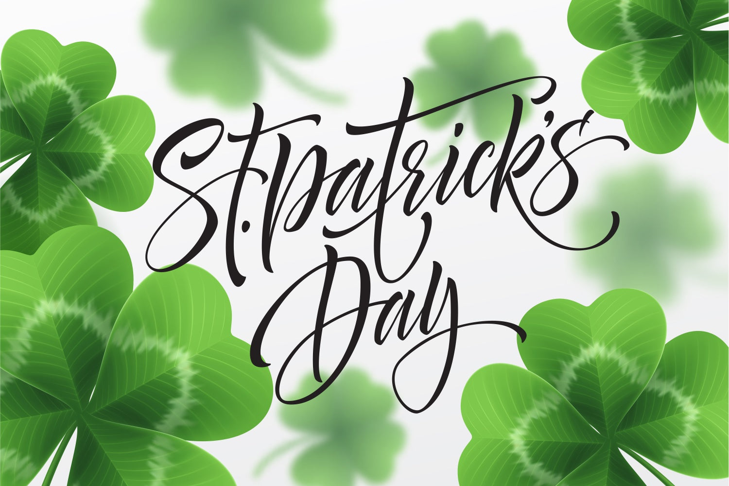 St Patricks Day Backdrop Lucky Clover Celebration Backdrop LXX1-32