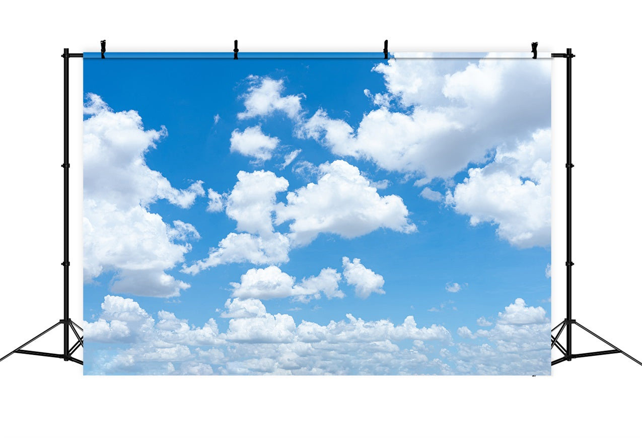 Cloud Photography Backdrop Expansive Sky Puffy Clouds Backdrop LXX1-320