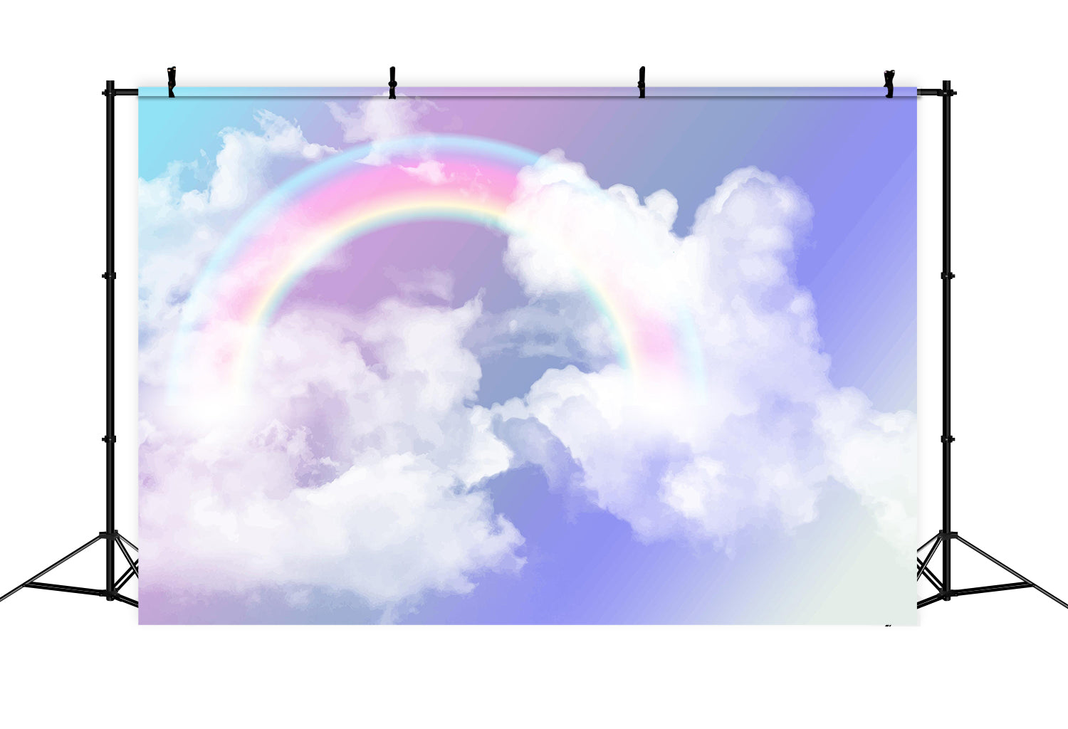 Rainbow Cloud Backdrop Soft Sky Fluffy Clouds Backdrop LXX1-326