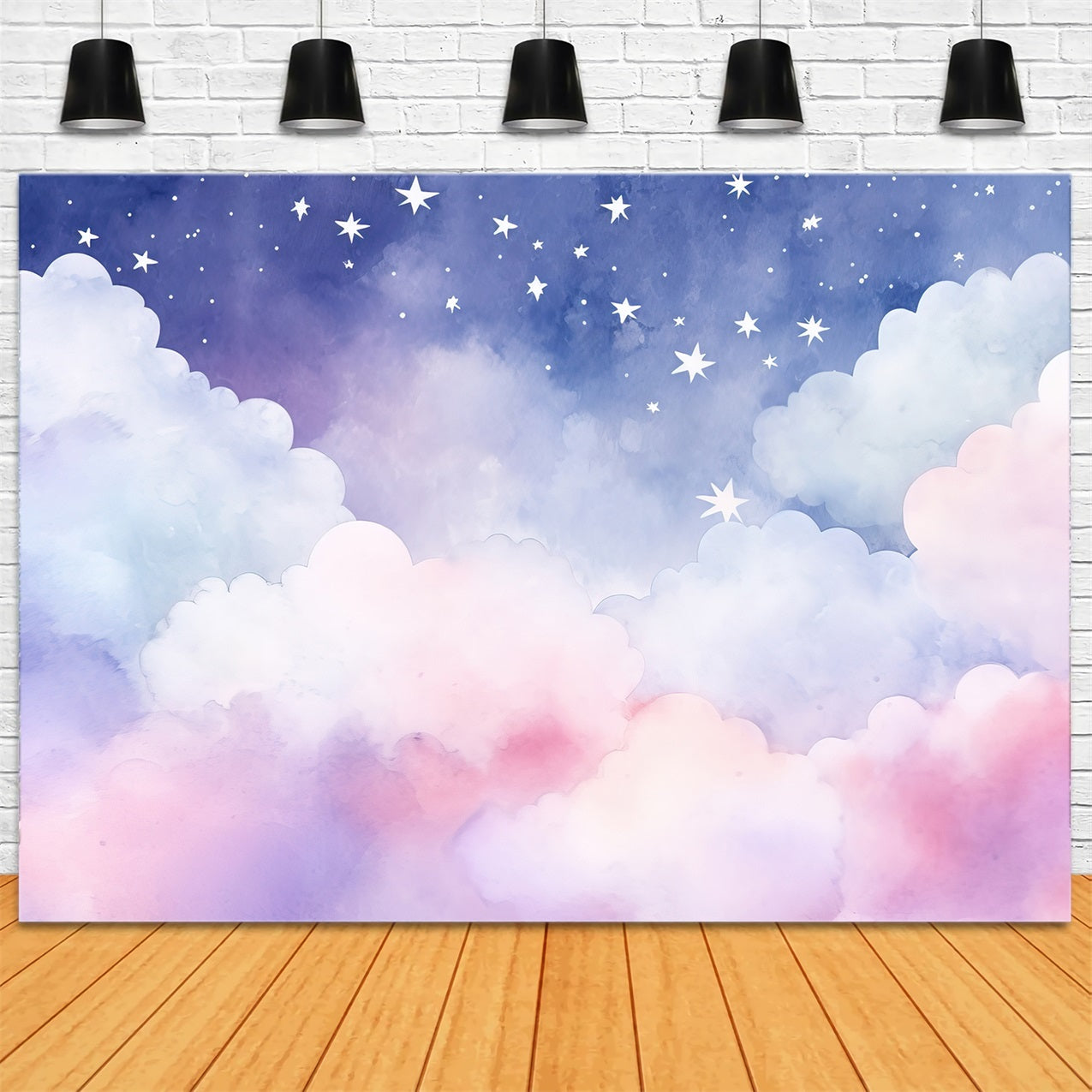 Sky Backdrop Clouds Dreamy Night Pastel Backdrop LXX1-329