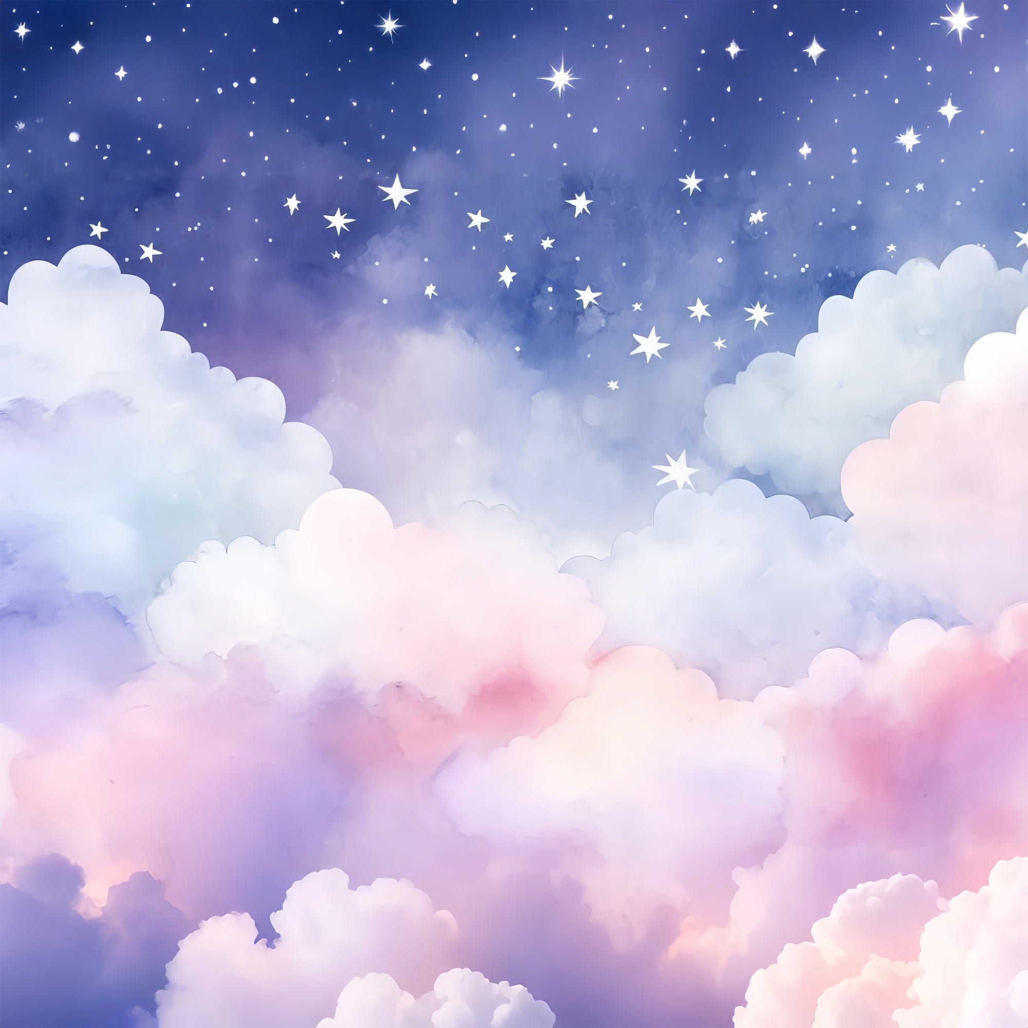 Sky Backdrop Clouds Dreamy Night Pastel Backdrop LXX1-329