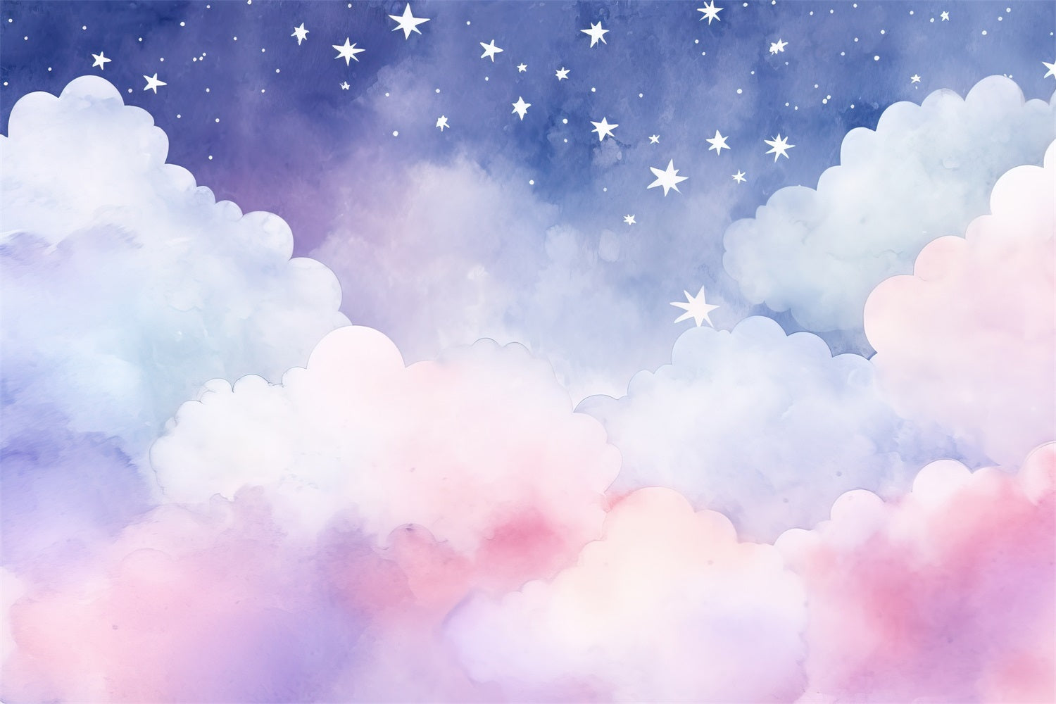 Sky Backdrop Clouds Dreamy Night Pastel Backdrop LXX1-329