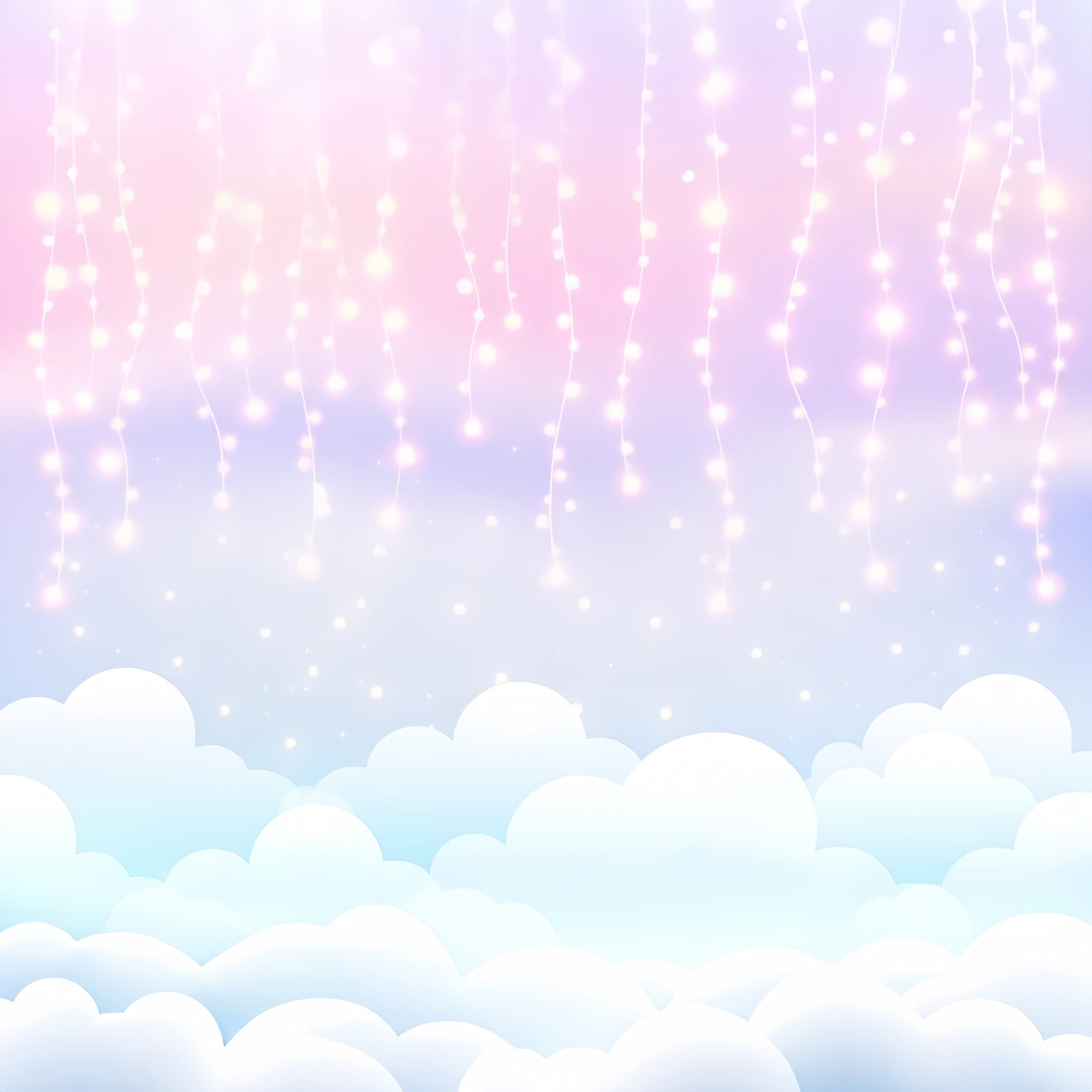 Sky Clouds Backdrop Magical String Lights Backdrop LXX1-330