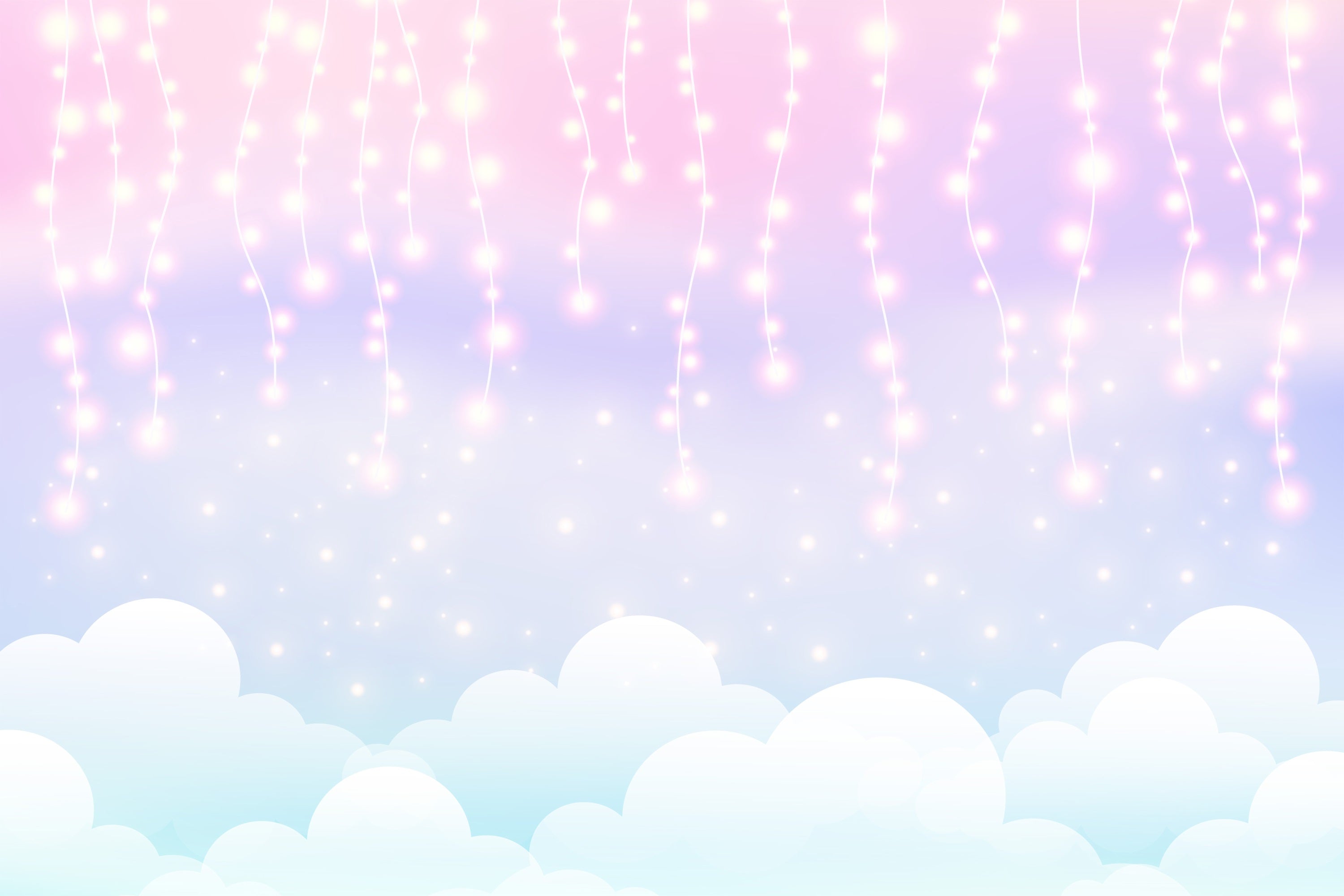 Sky Clouds Backdrop Magical String Lights Backdrop LXX1-330