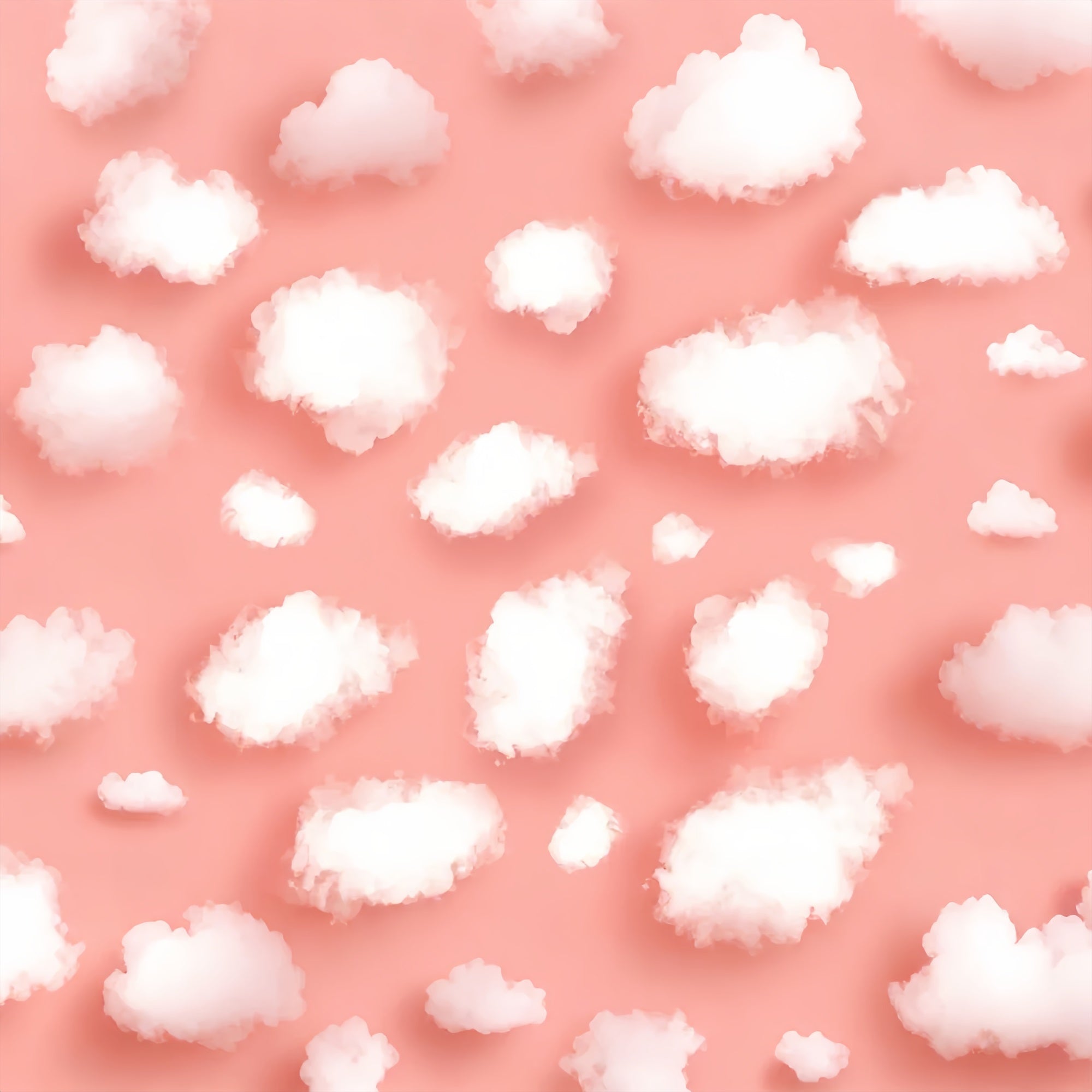 Pink Sky Backdrop White Cloud Fluffy Backdrop LXX1-347