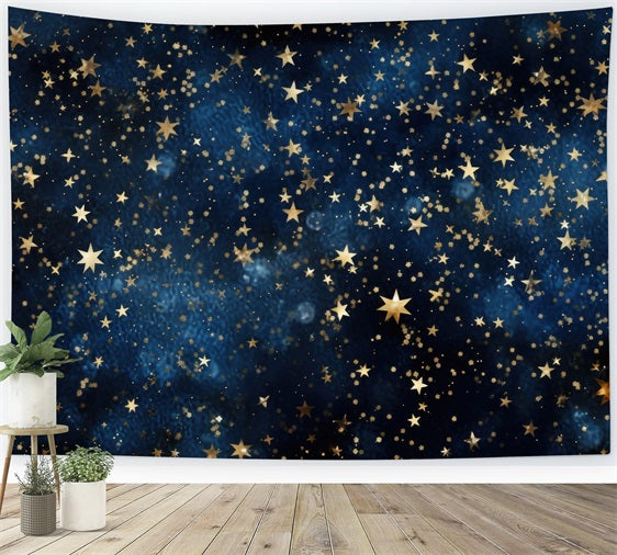 Sky Backdrop Midnight Golden Starry Backdrop LXX1-350