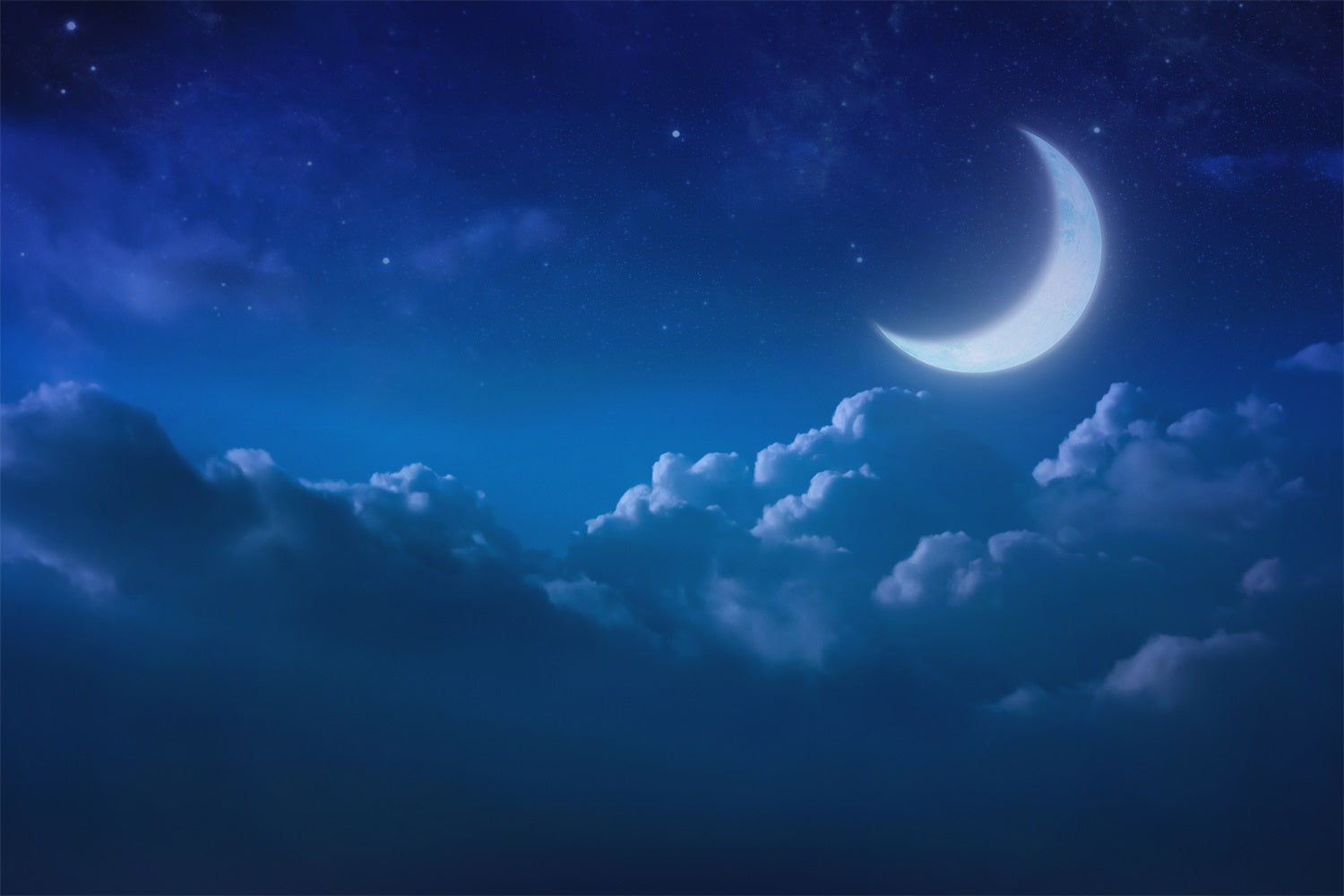 Sky Backdrops Moonlit Tranquility Clouds Backdrop LXX1-354