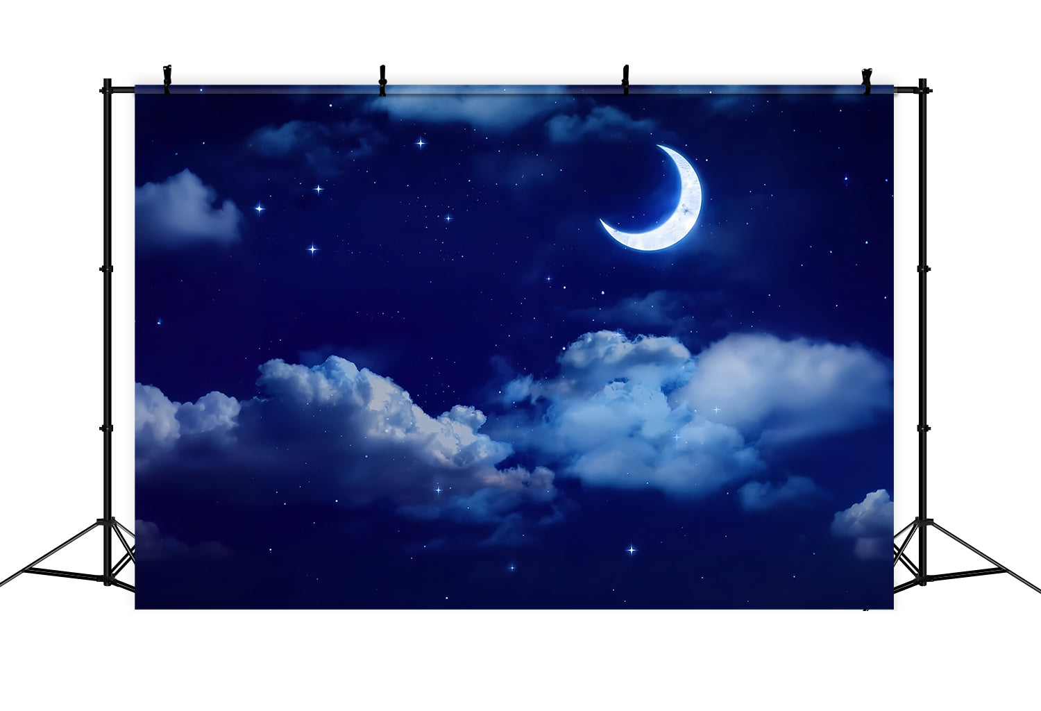 Night Sky Photo Backdrop Bright Moon Backdrop LXX1-355