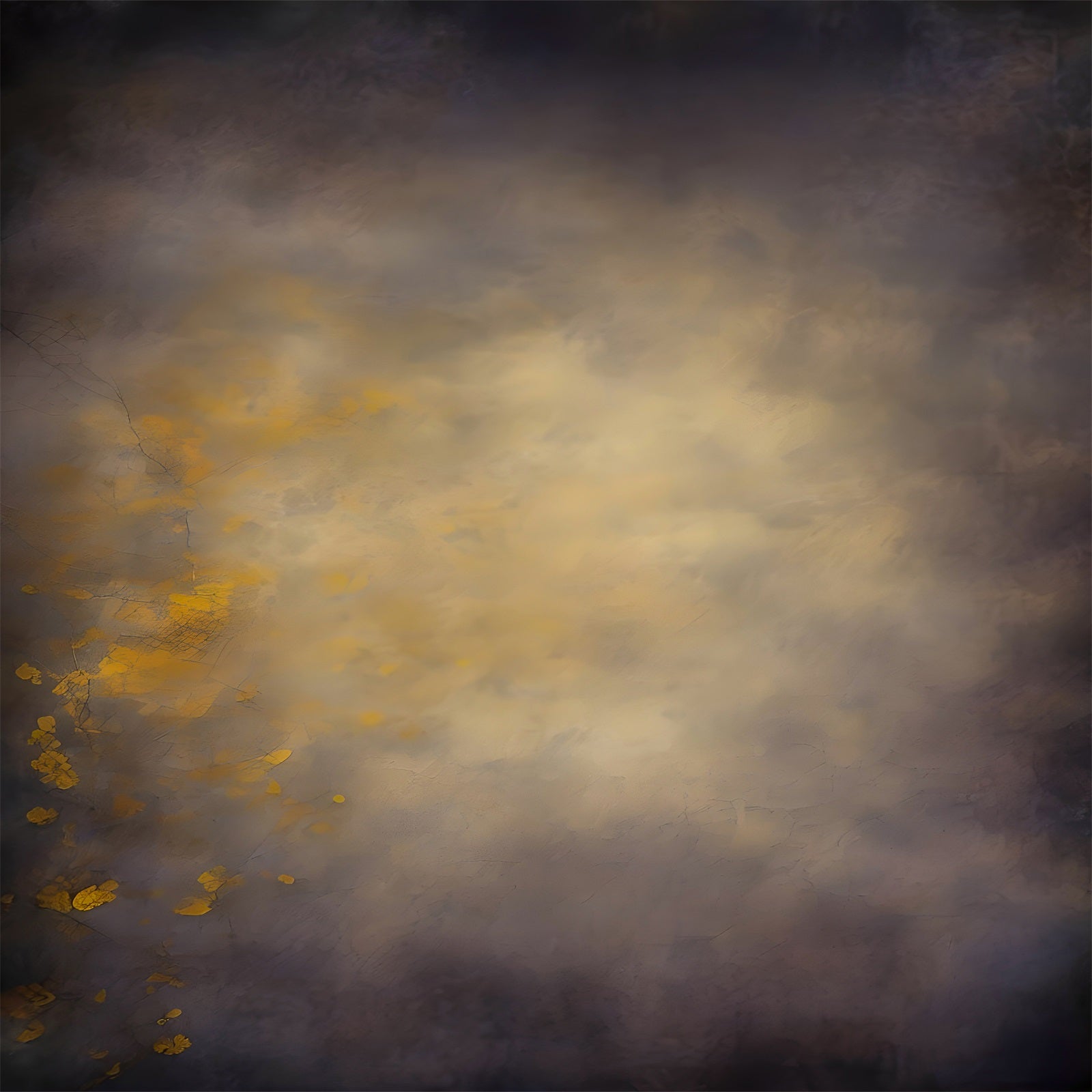 Backdrop Abstract Vintage Golden Smoke Cloudy Backdrop LXX1-374