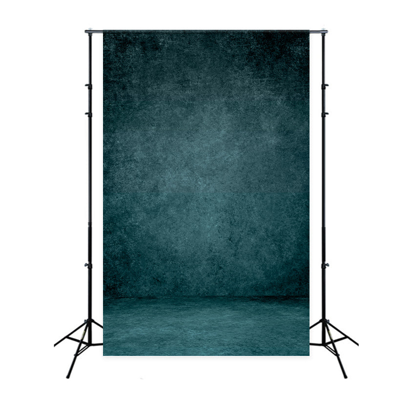 Textured Photography Backdrop Moody Teal Floor Backdrop LXX1-421