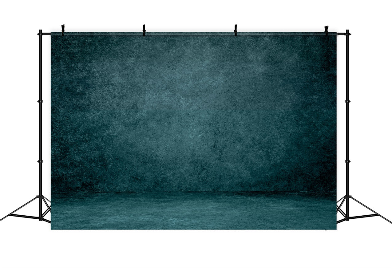 Textured Photography Backdrop Moody Teal Floor Backdrop LXX1-421