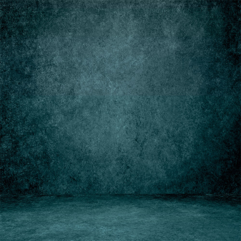 Textured Photography Backdrop Moody Teal Floor Backdrop LXX1-421