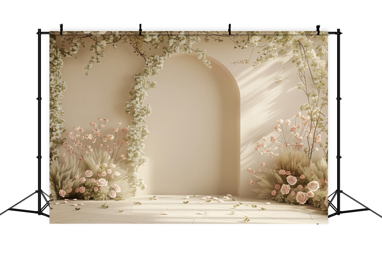 Spring Backdrops Flower Archway Photography Backdrop LXX1-58