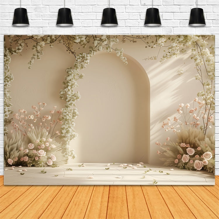 Spring Backdrops Flower Archway Photography Backdrop LXX1-58