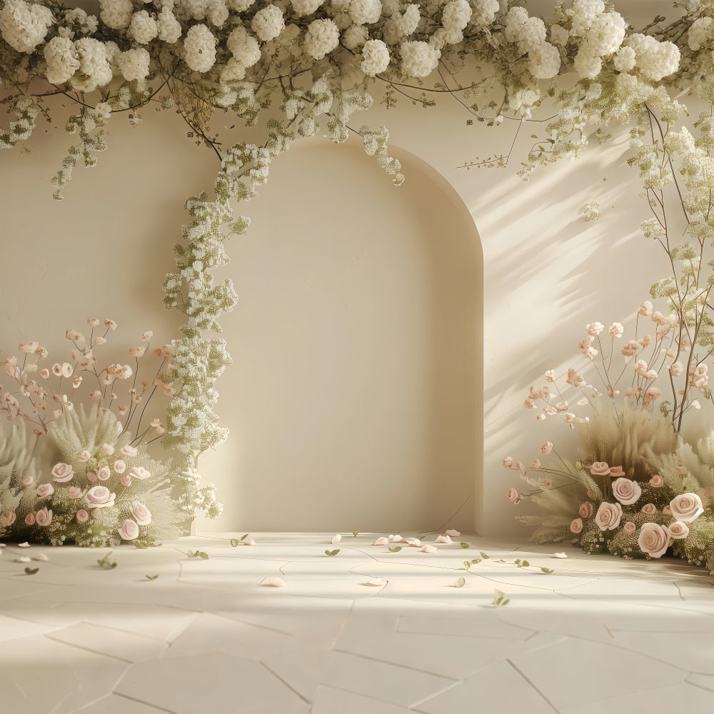 Spring Backdrops Flower Archway Photography Backdrop LXX1-58