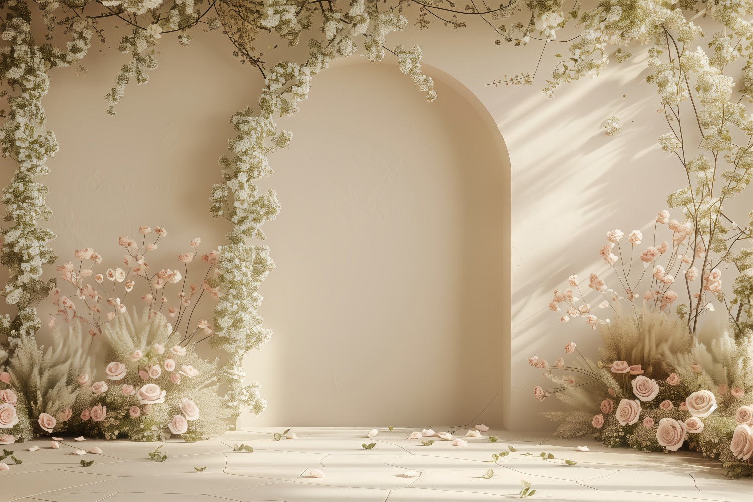 Spring Backdrops Flower Archway Photography Backdrop LXX1-58