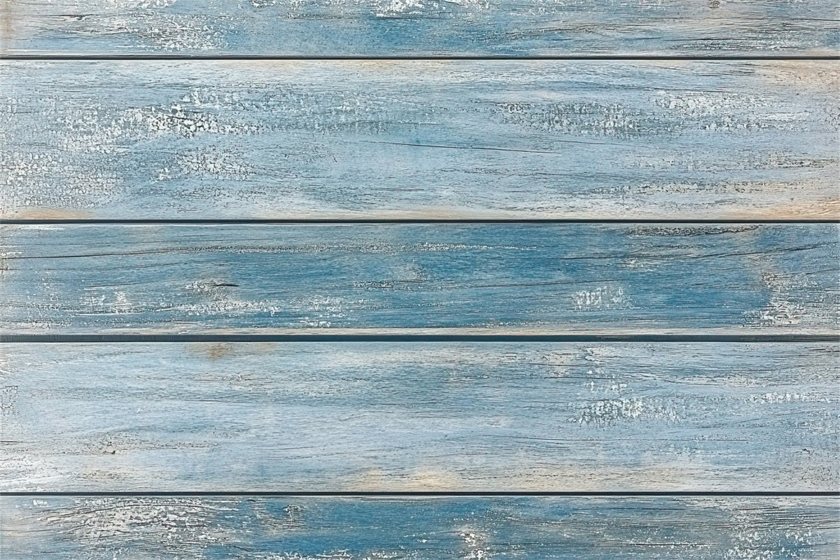 Backdrop Floor Weathered Blue Wooden Floor Backdrop LXX2-253