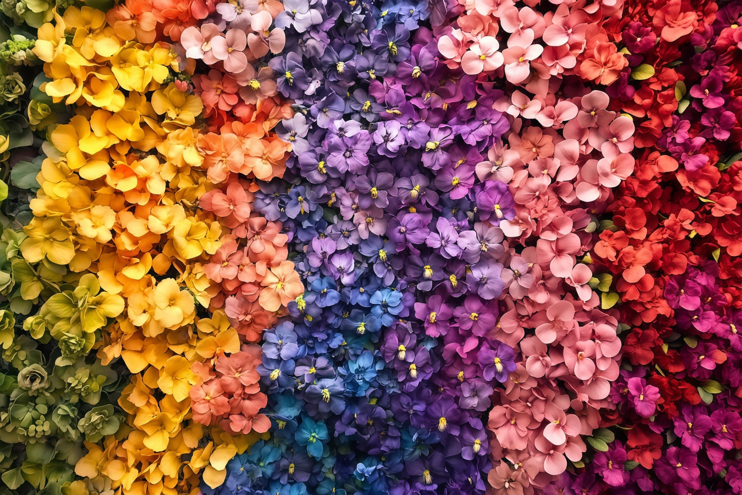 Backdrop For Mother's Day Colorful Floral Wall Backdrop LXX3-44