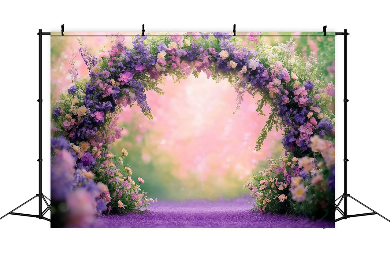 Mothers Day Backdrop Ideas Floral Archway Pastel Backdrop LXX3-45