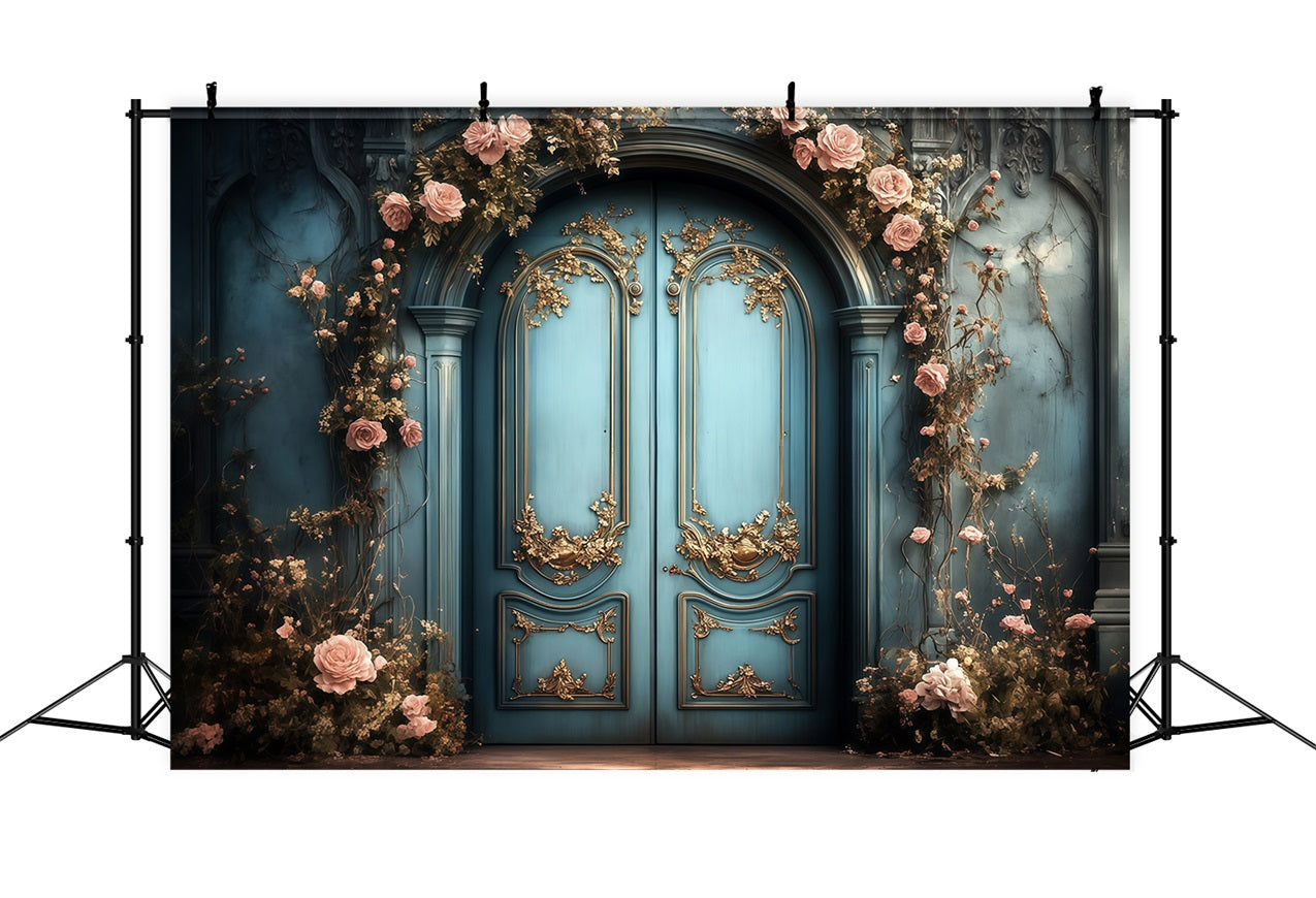 Mothers Day Photo Backdrops Floral Wrapped Entrance Backdrop LXX3-50