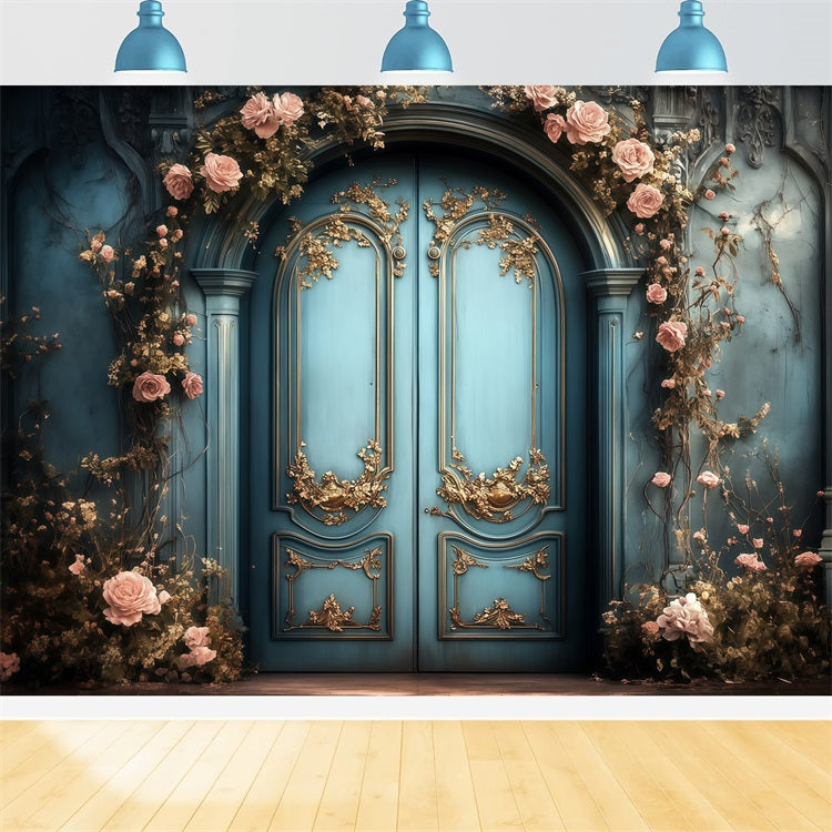 Mothers Day Photo Backdrops Floral Wrapped Entrance Backdrop LXX3-50