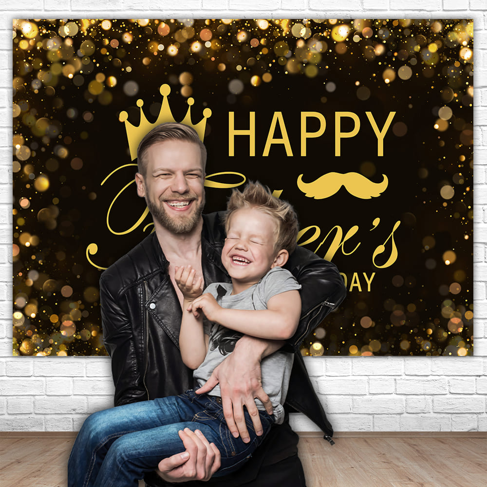 Father’s Day Golden Shining Bokeh Backdrop M-48