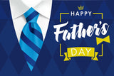 Rhombus Blue Suit Tie Father’s Day Backdrop