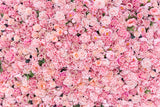 Pink Roses Flower Wall Photography Backdrop