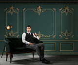 Classic Interior Wall with Moulding Backdrop M-71