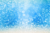 Blue Sea Water Glitter Bubble Bokeh Backdrop