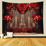 Valentine's Day Red Rose Love Wall Backdrop M1-03