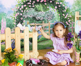 Spring Oil Painting Fantasy Garden Backdrop M1-18