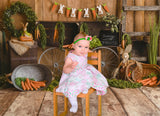 Easter Carrot Shop Wooden Board Decorative Backdrop M1-32