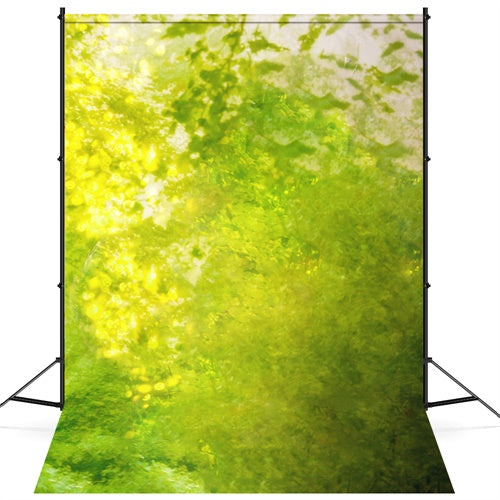 Spring Art Shade Of Green Interlaced Through Sunlight Backdrop M1-61