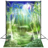 Fantasy Style Wonderland Forest Clouds Backdrop M1-65