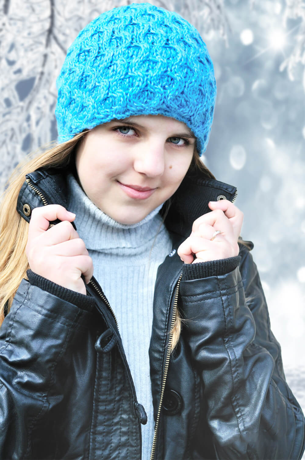 Frozen Winter Snowflake Landscape Backdrop M10-49