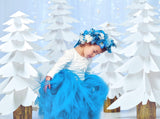 Paper Christmas Trees Photography Backdrop M11-16