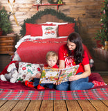 Christmas Bedroom Retro Wooden Wall Backdrop M11-34