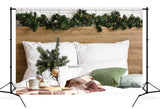 Christmas Headboard Decorated Bedroom Backdrop M11-35