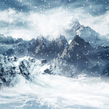 Mountain Snow Ice Winter Landscape Backdrop M11-53